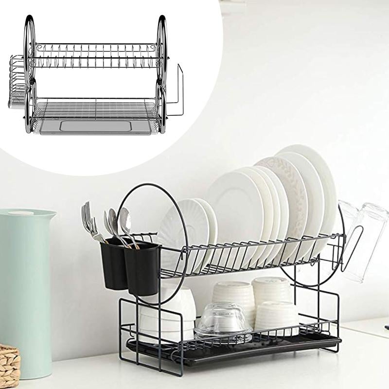 Сушарка для посуду Kitchen Storage металева - фото 6 Сушарка для посуду Kitchen Storage металева - фото 6