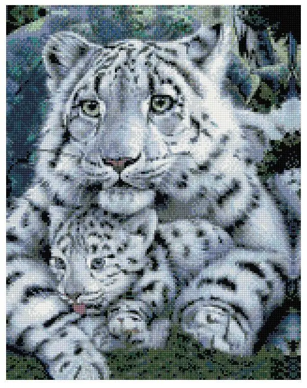 Алмазная мозаика ColorArt Тигриные объятия 40х50 см (SP061)