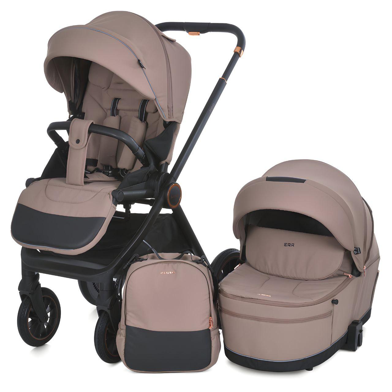 Коляска всесезонная ME 1100-1 2в1 люлька/прогулочный блок до 4 лет Taupe/Beige (23945121) Коляска всесезонная ME 1100-1 2в1 люлька/прогулочный блок до 4 лет Taupe/Beige (23945121)