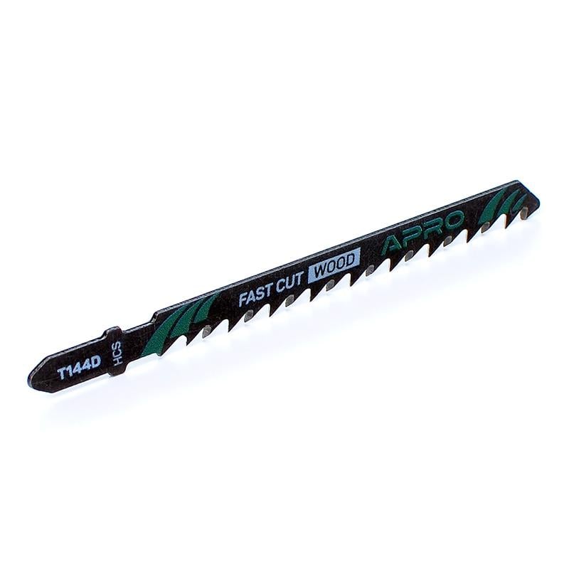 Полотно для лобзика Apro T144D быстрый прямой 100/75 мм 4 мм 6TPI 5 шт. (830608)