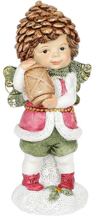 Статуэтка декоративная Малыш Эльф с фонарем 5,9х5,9х14,4 см