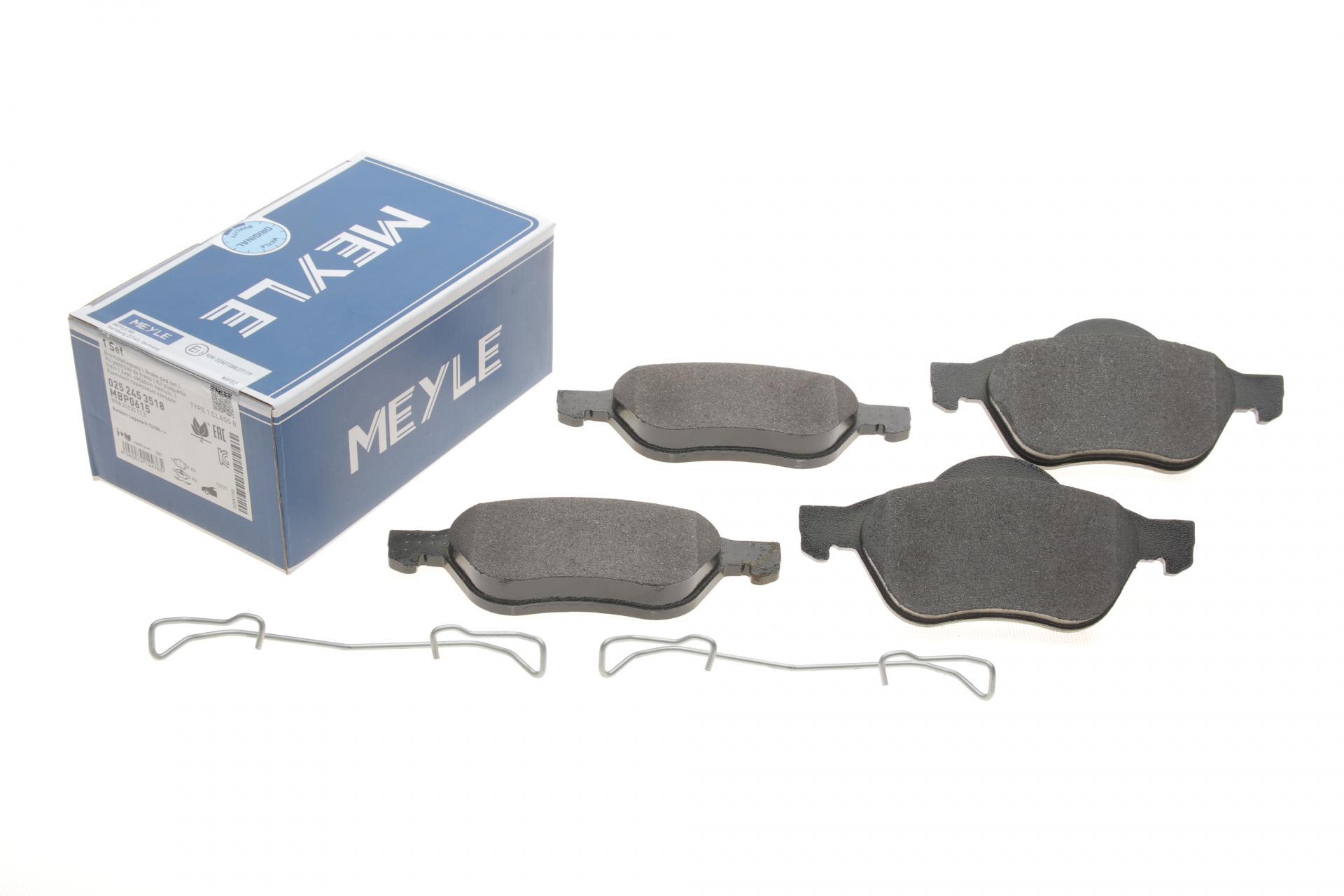 Колодки тормозные передние Meyle для Renault Megane II/Scenic II 1.4-2.0D 02- (025 245 3518)