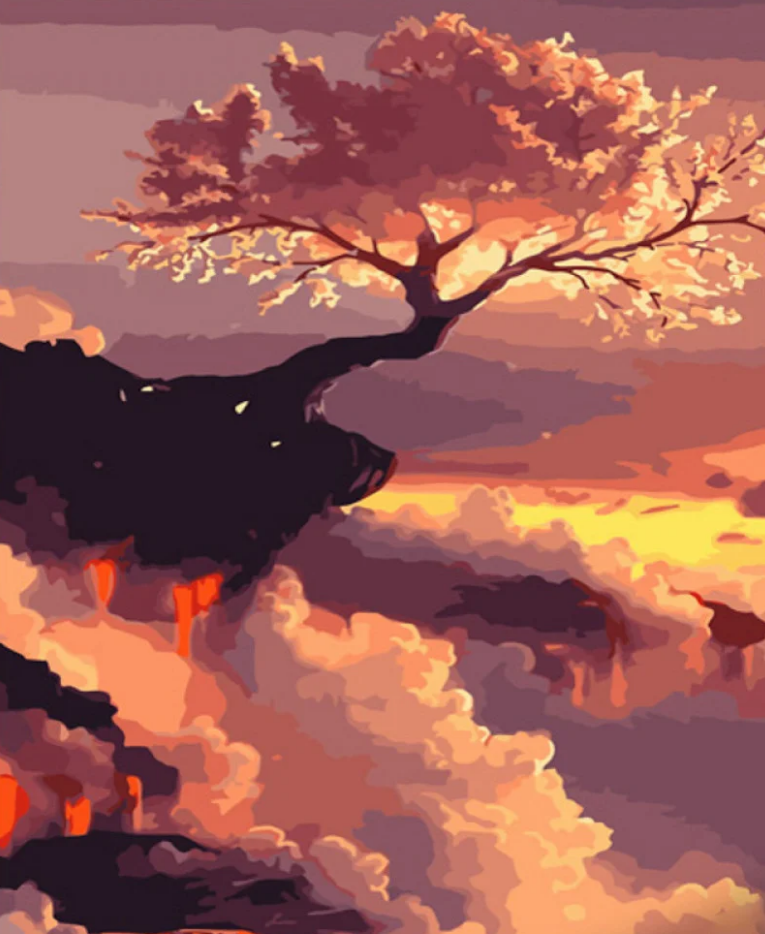 Картина по номерам Strateg Райское дерево 40x50 см (GS657)