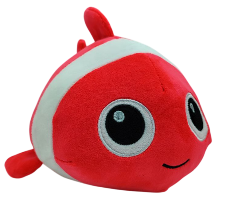Игрушка мягкая рыба клоун 22 см