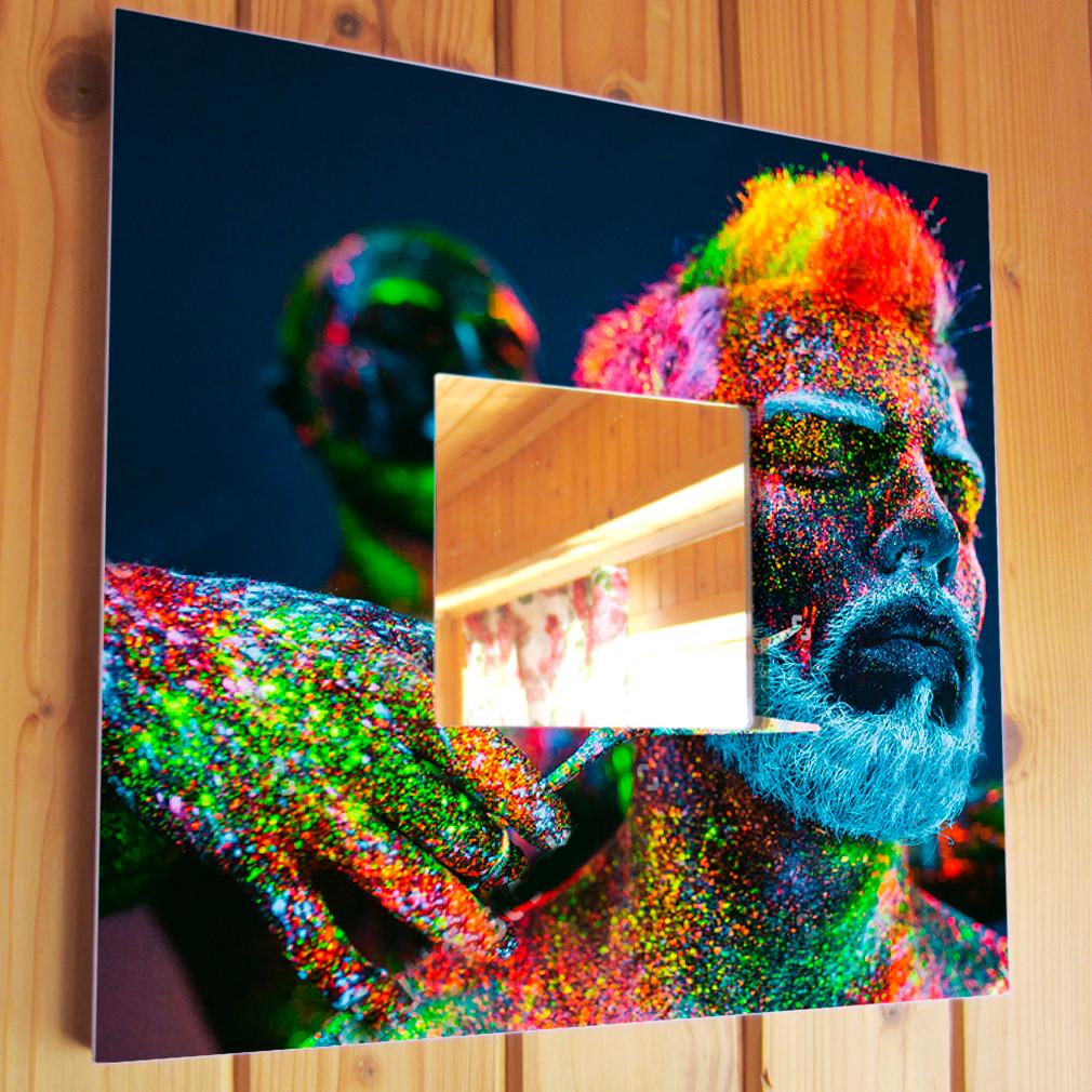 Зеркало декоративное Barber Креативный барбер 260х260 мм (M03789)