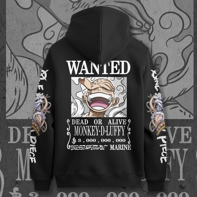 Худи для подростка мальчика с принтом Ван Пис Луффи Гир 5 140 см (Anime11229)