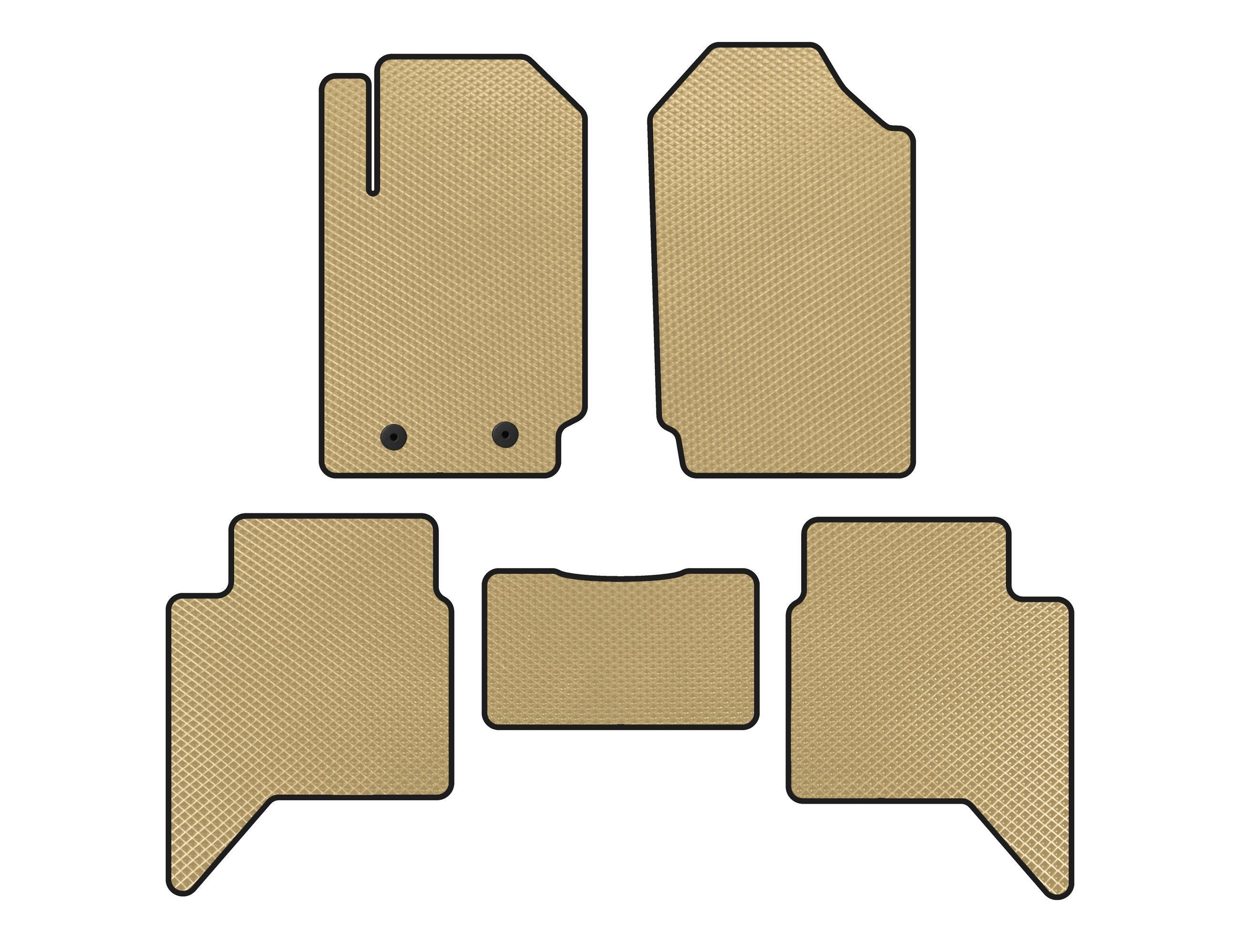 Коврики Digital Designs EVA для Ford Ranger 2011-2022 гг. этилвинилацетат Бежевый (138627)