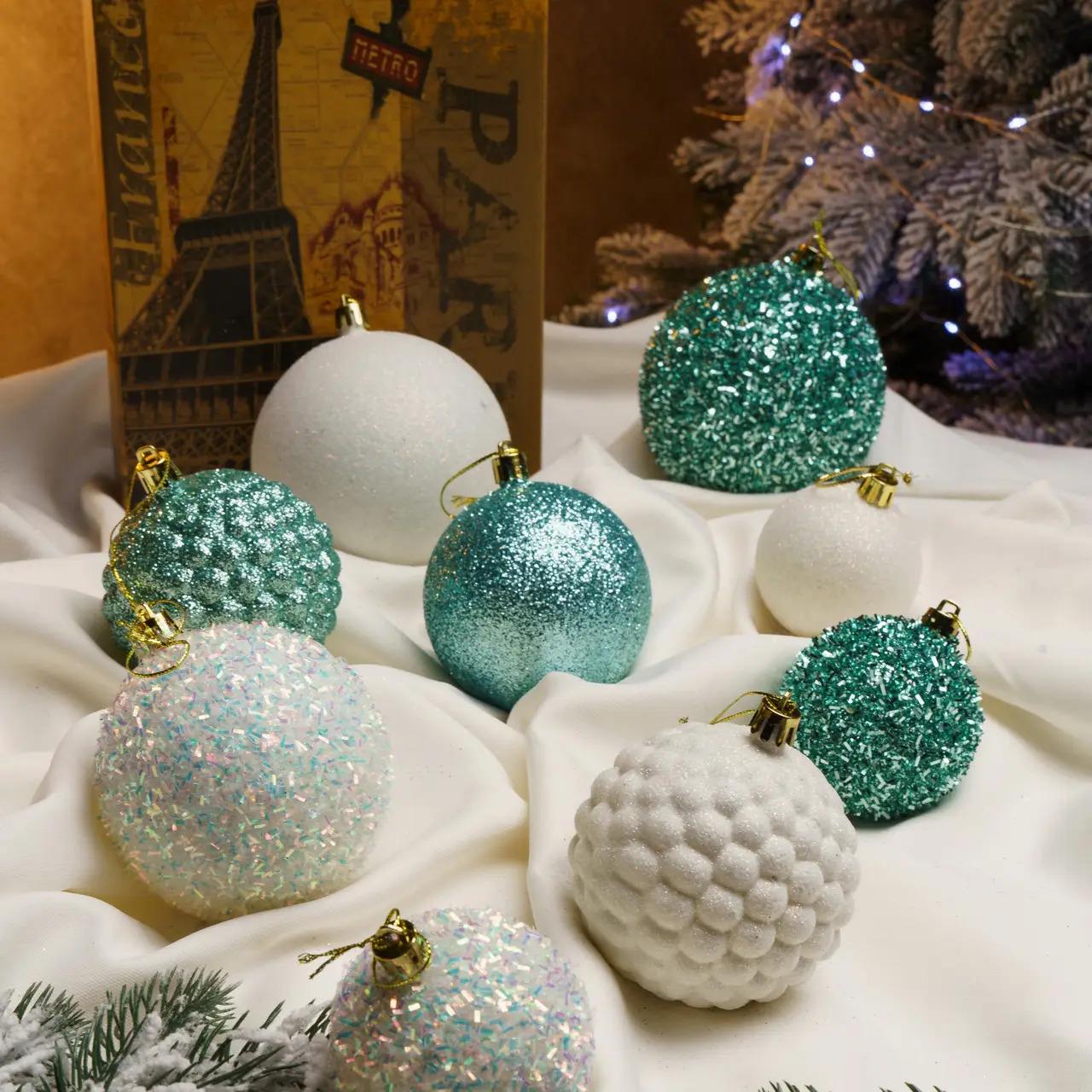 Набір куль новорічних Блиск 40 шт. М'ятний (Блиск мятн.) - фото 4