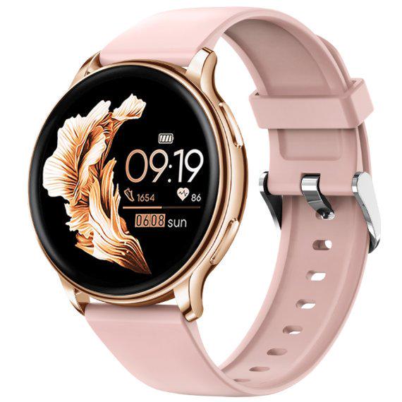 Смарт-часы UWatch Melisia Rubber с 2 ремешками и стальним корпусом Pink (99-96-1643)