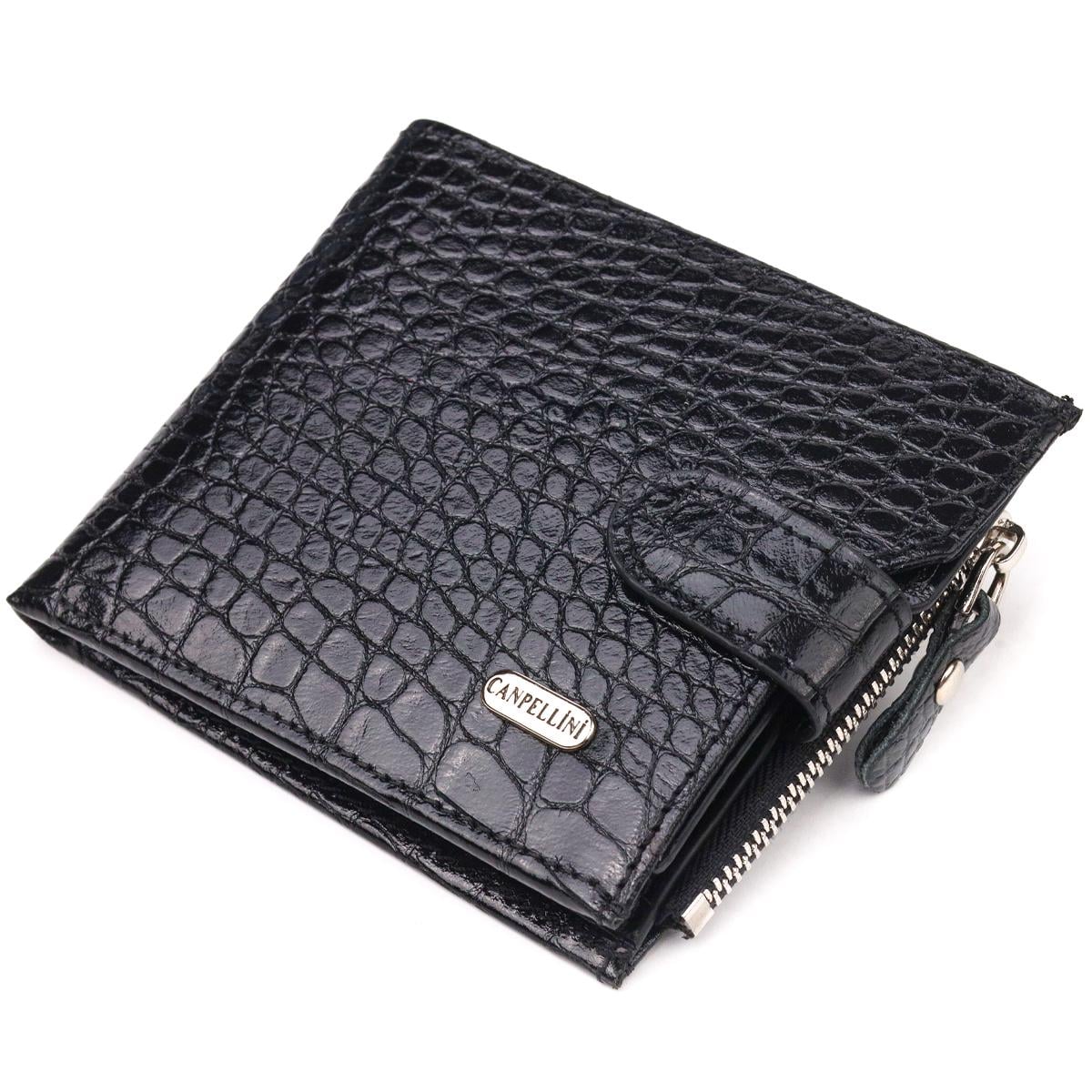 Кошелек кожаный мужской Canpellini Purse 21504 Черный (55285)