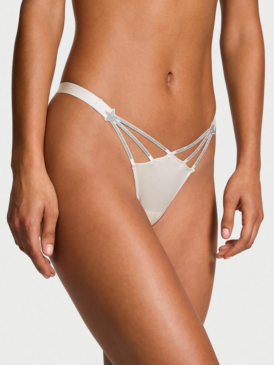 Трусики женские Victoria's Secret Starstruck Shine L Серый (2163389432583)