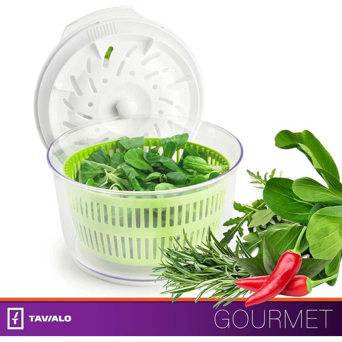 Сушарка Vialex для салату з кришкою 2,6 л (193.300.001) - фото 2 Сушарка Vialex для салату з кришкою 2,6 л (193.300.001) - фото 2