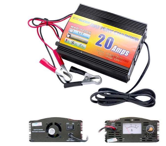 Зарядний пристрій для акумулятора UKC Battery Charger 20 A MA-1220A - фото 2