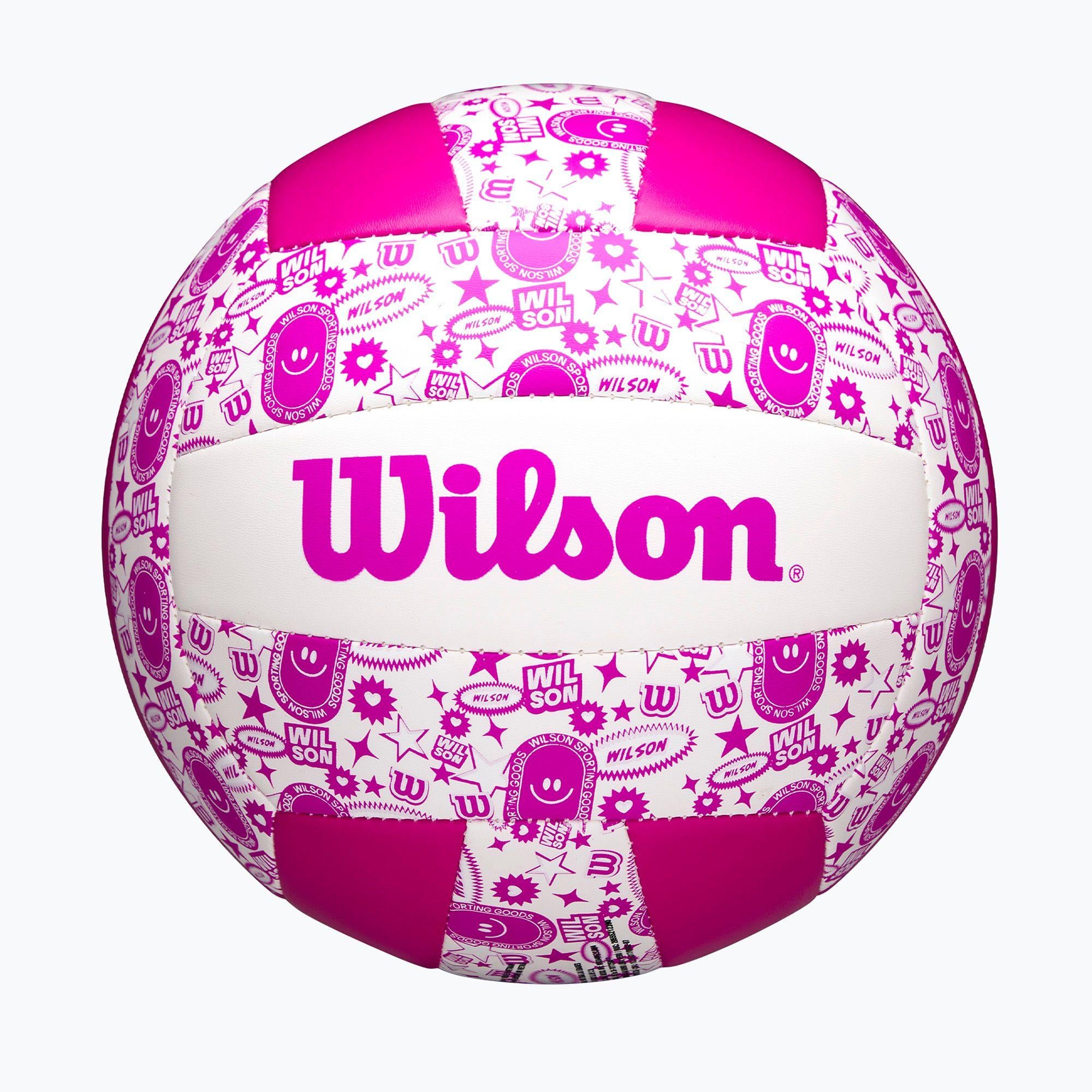М'яч волейбольний Wilson STAMP VB OF size 5 Purple/White (WV4007503XBOF 5)