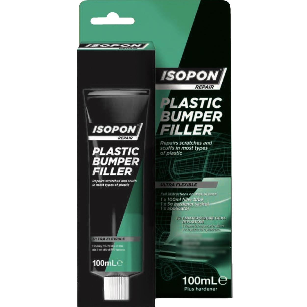 Шпатлевка для ремонта пластиковых бамперов ISOPON Plastic Bumper Filler 100 мл Шпатлевка для ремонта пластиковых бамперов ISOPON Plastic Bumper Filler 100 мл