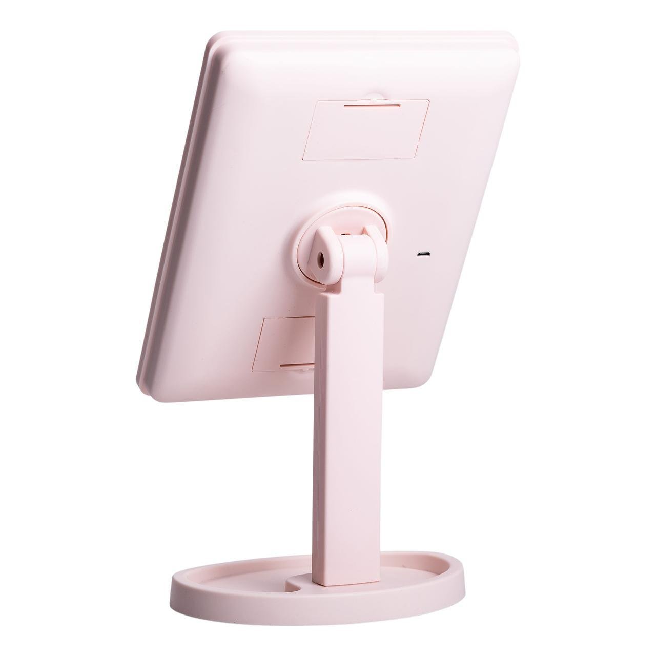 Зеркало настольное с подсветкой HP-10-4AP 22 LED д 21х16 см USB Розовый (A-033794) - фото 3 Зеркало настольное с подсветкой HP-10-4AP 22 LED д 21х16 см USB Розовый (A-033794) - фото 3