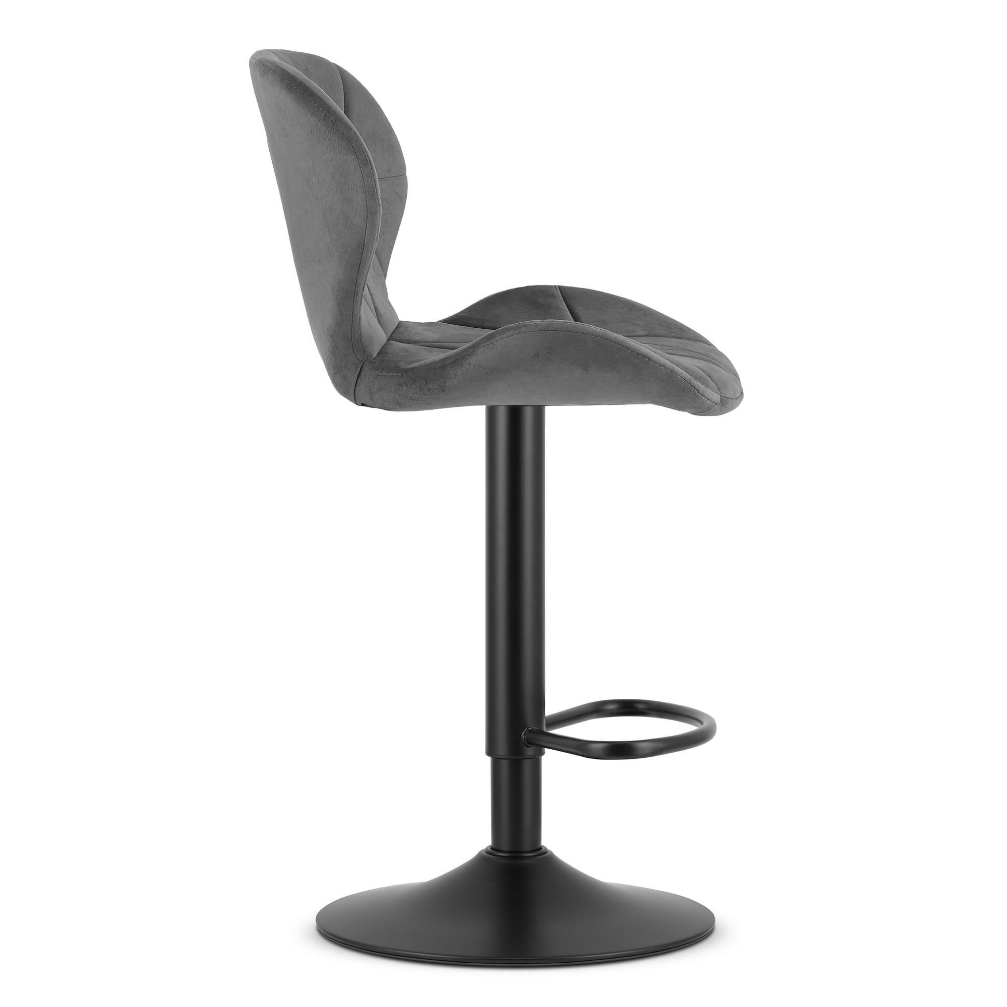 Стул барный хокер Homart 242VB велюр темно Серый (9933) - фото 5
