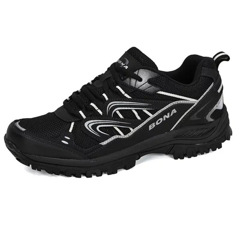 Кросівки чоловічі Bona нубук/текстиль/шкіра р. 44 Чорний/Сірий (6831695)