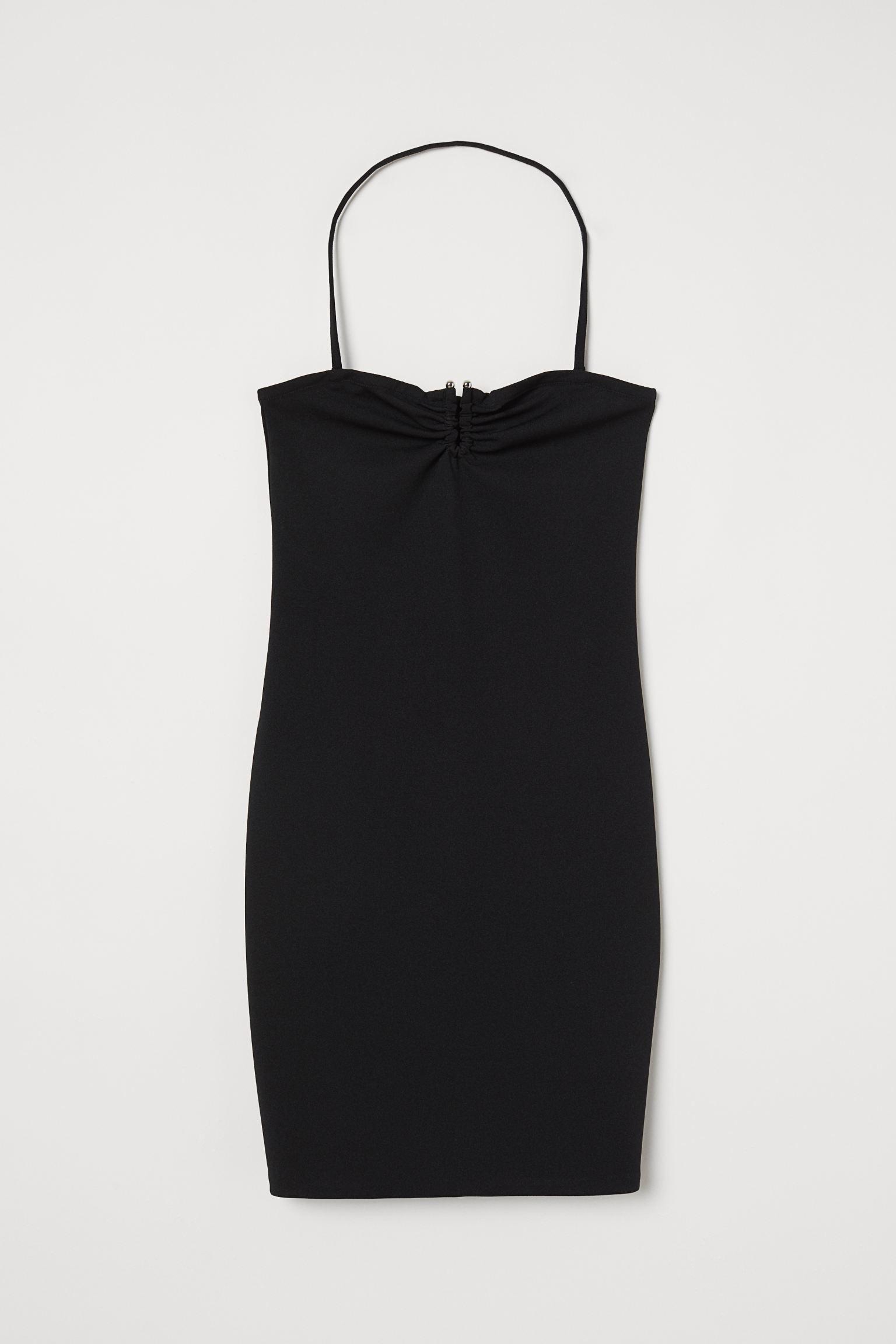 Платье H&M р. 42 Черный (743737b24)