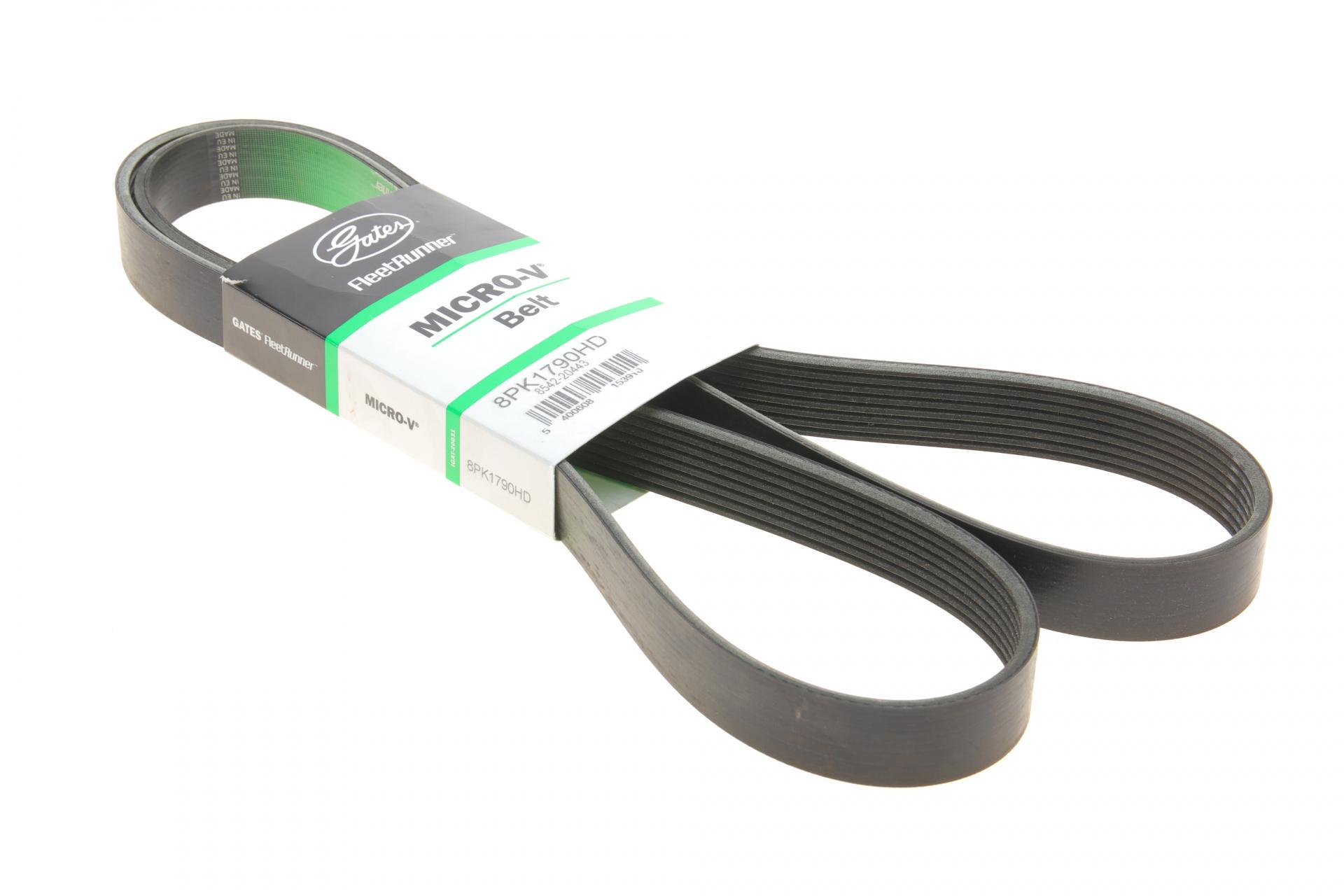 Ремень генератора GATES MB Unimog 5.1D 13- OM934 (8PK1790HD)