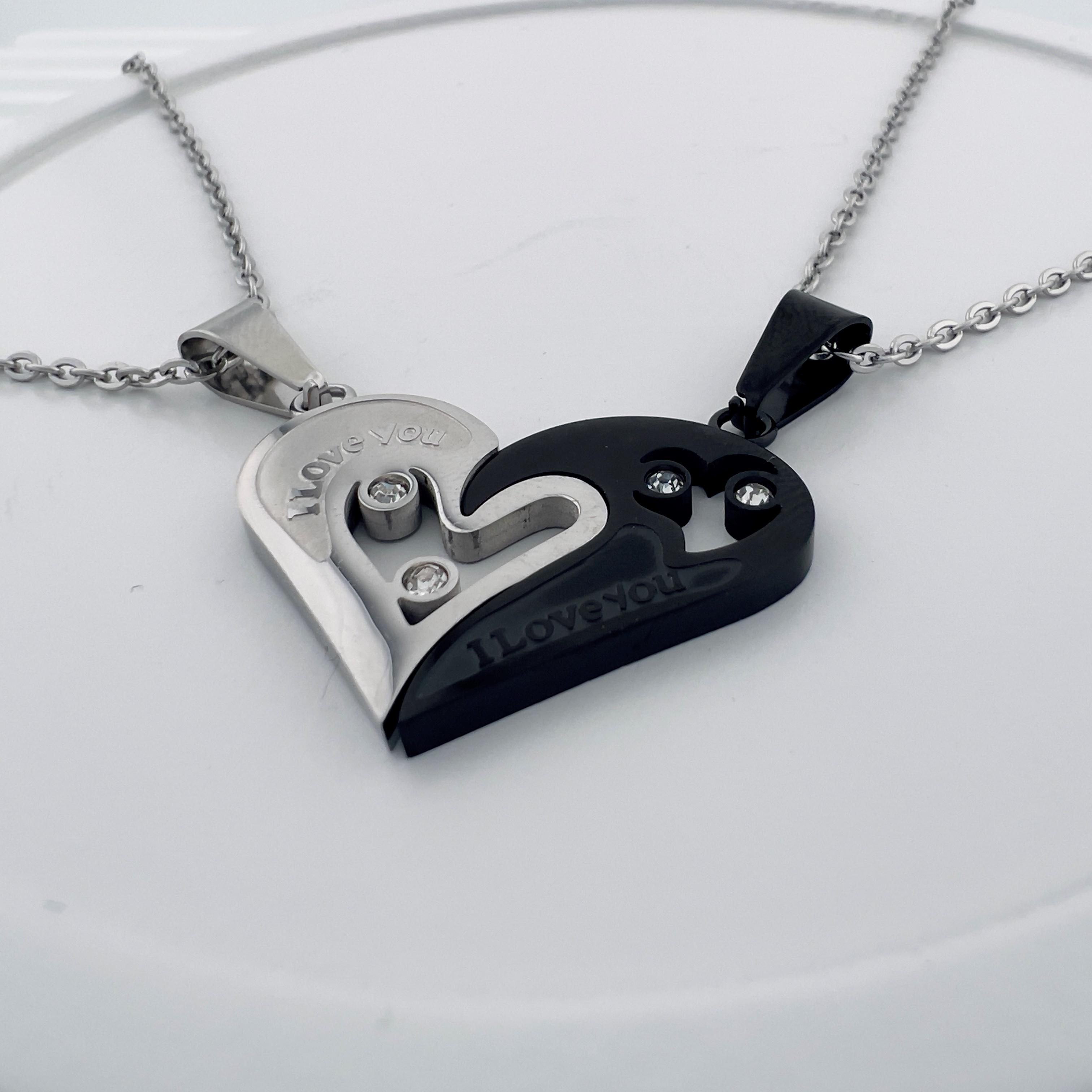 Парні кулони з гравіровкою з нержавіючої медичної сталі (PP-053)