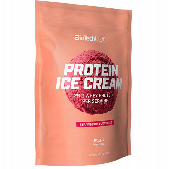 Заменитель питания BioTechUSA Protein Ice Cream 500 г 10 порций Strawberry
