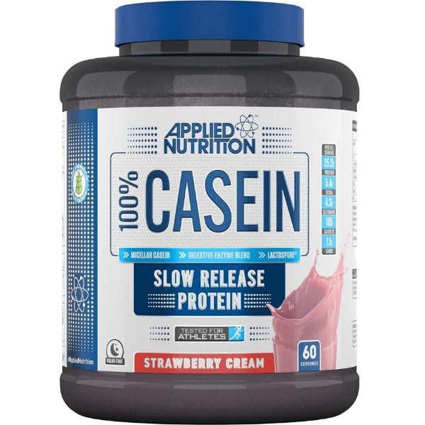 Протеин Applied Nutrition 100% Casein Клубника 1800 г 60 порций (000021722)