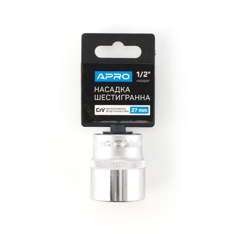 Головка Apro шестигранна 1/2" 27 мм