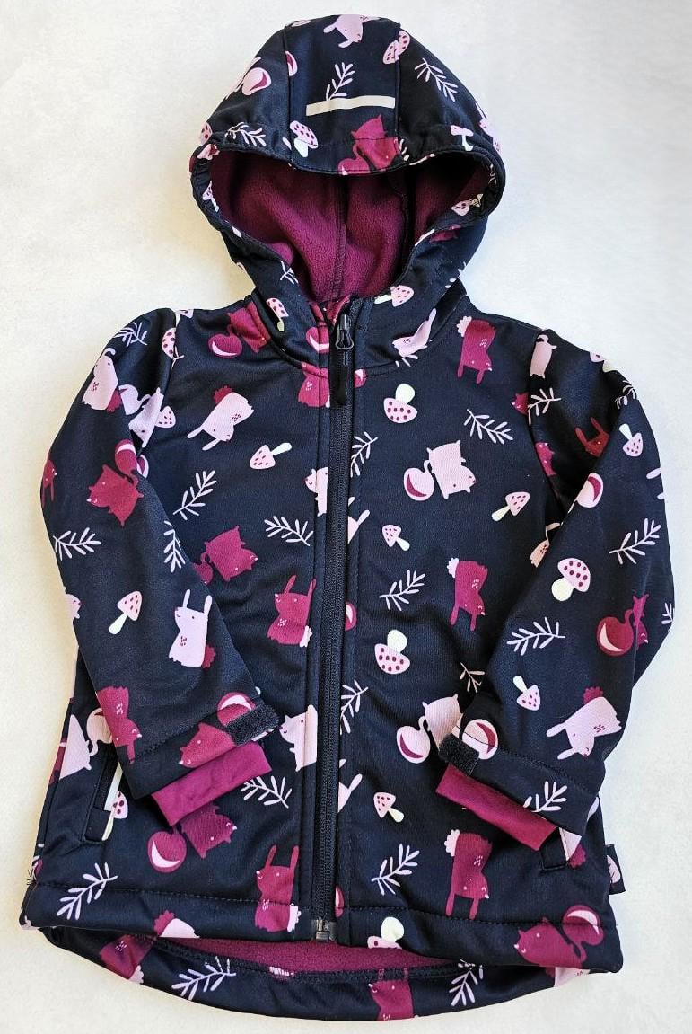 Куртка-софтшел для дівчаток Lupilu водонепроникна на флісі 110-116 см (023621) Куртка-софтшел для дівчаток Lupilu водонепроникна на флісі 110-116 см (023621)