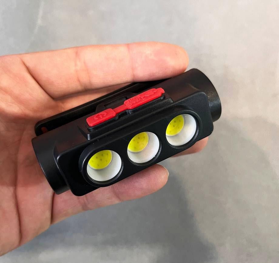 Фонарь налобный аккумуляторный BL-2119C Type-C 18650 COB с красным и белым светом (1311646477) - фото 5