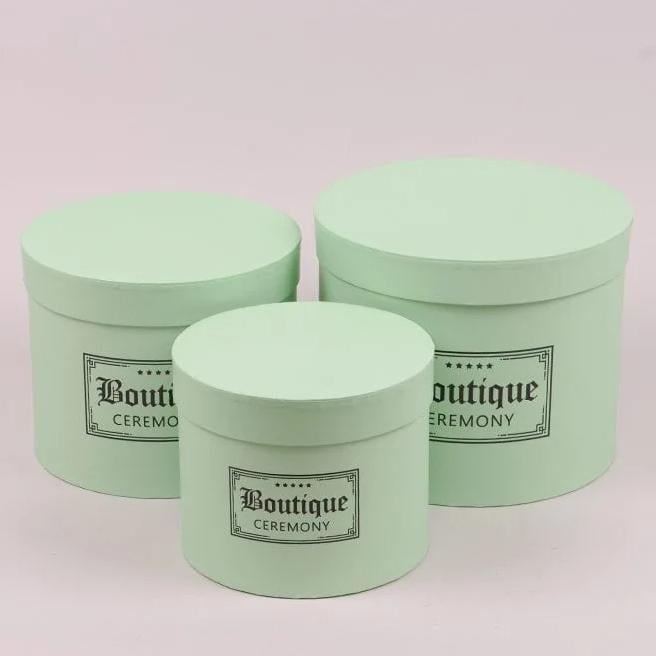 Комплект коробок для цветов Flora Зеленый 3 шт. (38255)