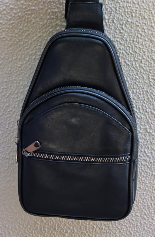 Сумка слінг чоловіча натуральна шкіра (304007)