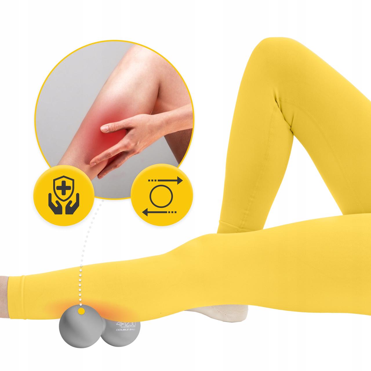 Мяч массажный двойной 4fizjo Lacrosse Double Ball 6,5x13,5 см Grey (P-5907739314345) - фото 4 Мяч массажный двойной 4fizjo Lacrosse Double Ball 6,5x13,5 см Grey (P-5907739314345) - фото 4