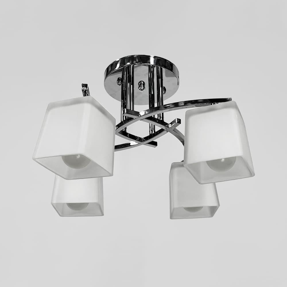 Люстра потолочная Light House LNF-17531/4B CH с белым матовым плафоном Хром Люстра потолочная Light House LNF-17531/4B CH с белым матовым плафоном Хром