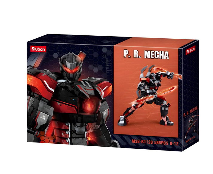 Конструктор Sluban P.R. Mecha Робот 585 деталей Червоний (M38-B1120)