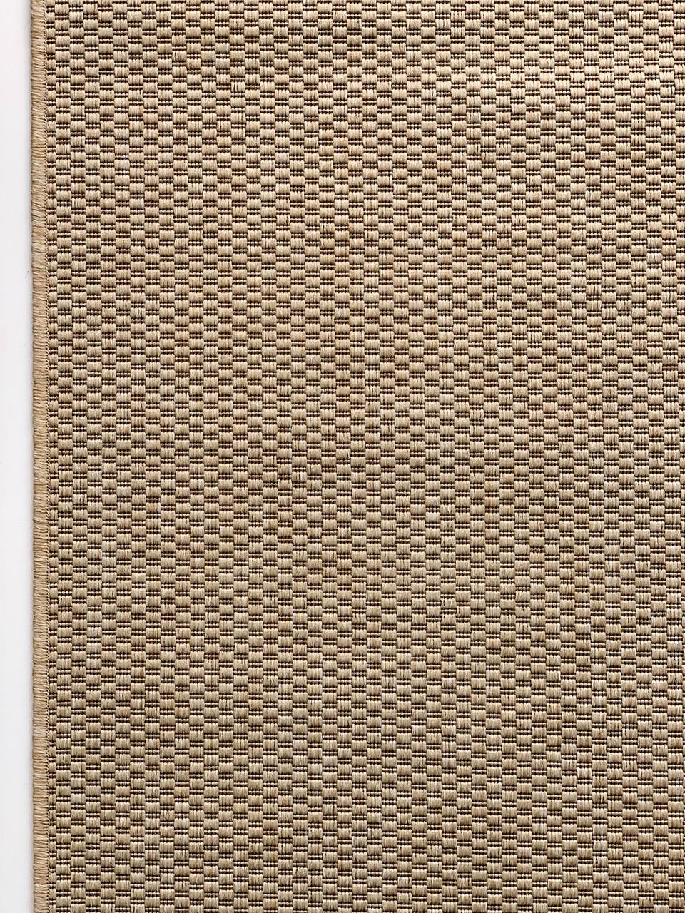 Килим безворсовий абстрактний рогожка прямокутний 160х230 см Бежевий (10011-0202)