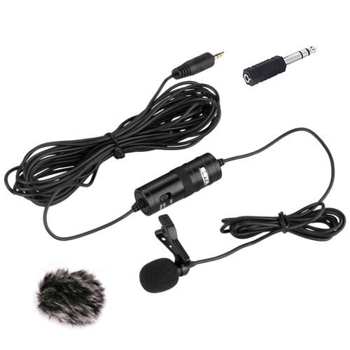 Мікрофон петличний петличка BOYA BY-M1 для смартфона камери Чорний