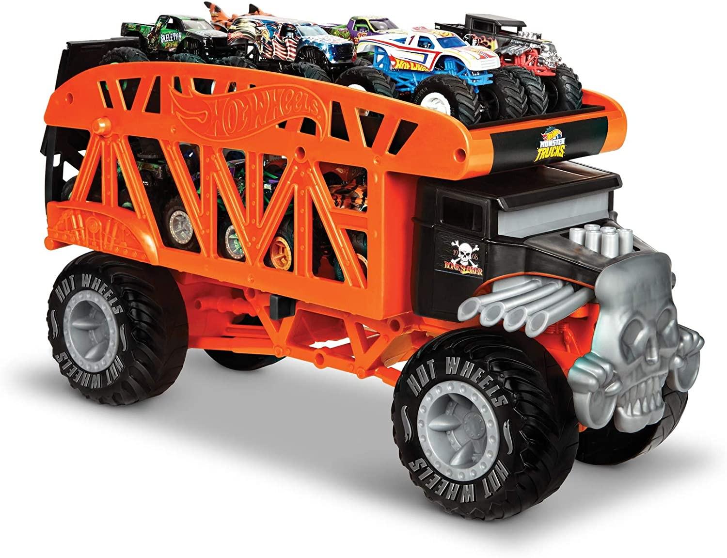 ᐉ Автовоз Hot Wheels Monster Mover на 12 грузовиков-монстров