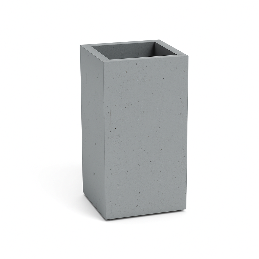 Горщик бетонний Міцно Скай S 550х350х350 мм Сірий (10388)