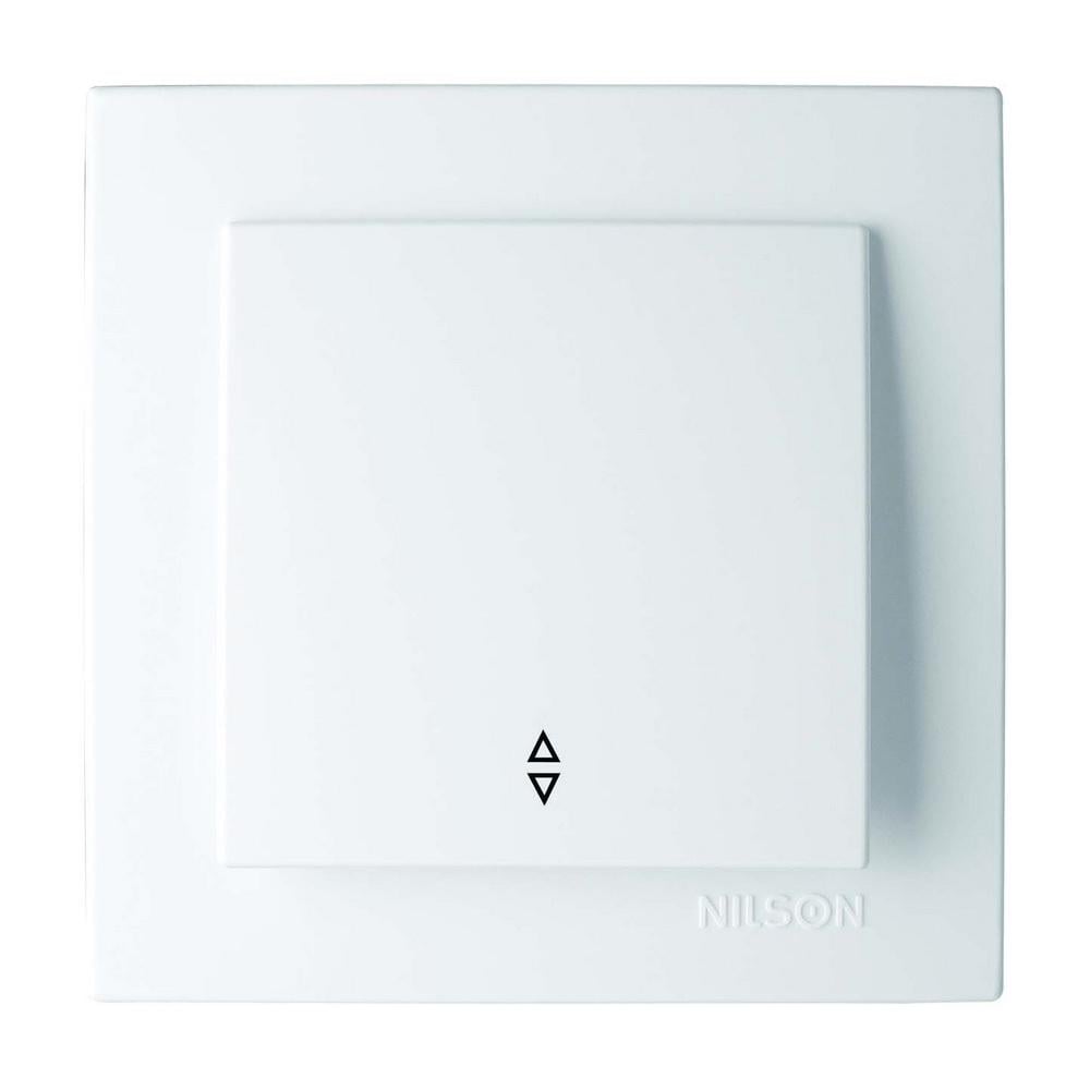 Выключатель Nilson Touran проходной Белый (24111007)