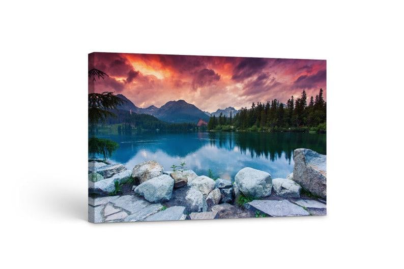 Картина на холсте KIL Art Пейзаж на закате 81x54 см (368)