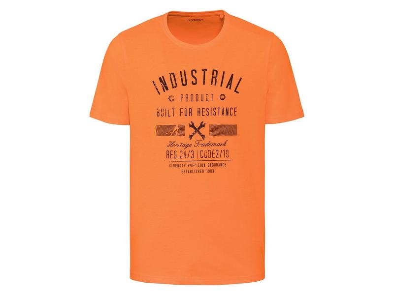 Мужская футболка Livergy M 48/50 Оранжевый (0086M0041)