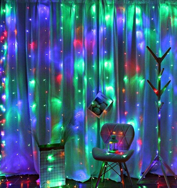 Гирлянда Christmas Decoration 360LED 220V 3x2 м Разноцветный (C36032M)