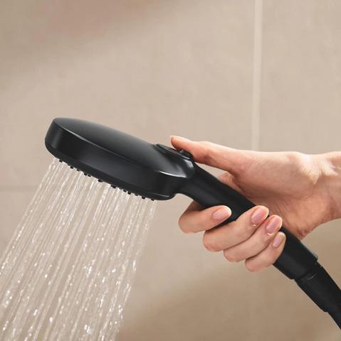 Душевая система с термостатом Grohe Tempesta Cube 250 266892431 Черный (266892431) - фото 3 Душевая система с термостатом Grohe Tempesta Cube 250 266892431 Черный (266892431) - фото 3