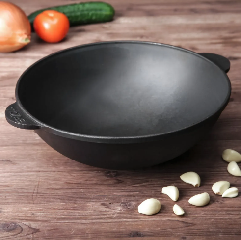 Сковорода чавунна Brizoll Brizoll WOK із чавунною кришкою 4,7 л (W30-1) - фото 4 Сковорода чавунна Brizoll Brizoll WOK із чавунною кришкою 4,7 л (W30-1) - фото 4