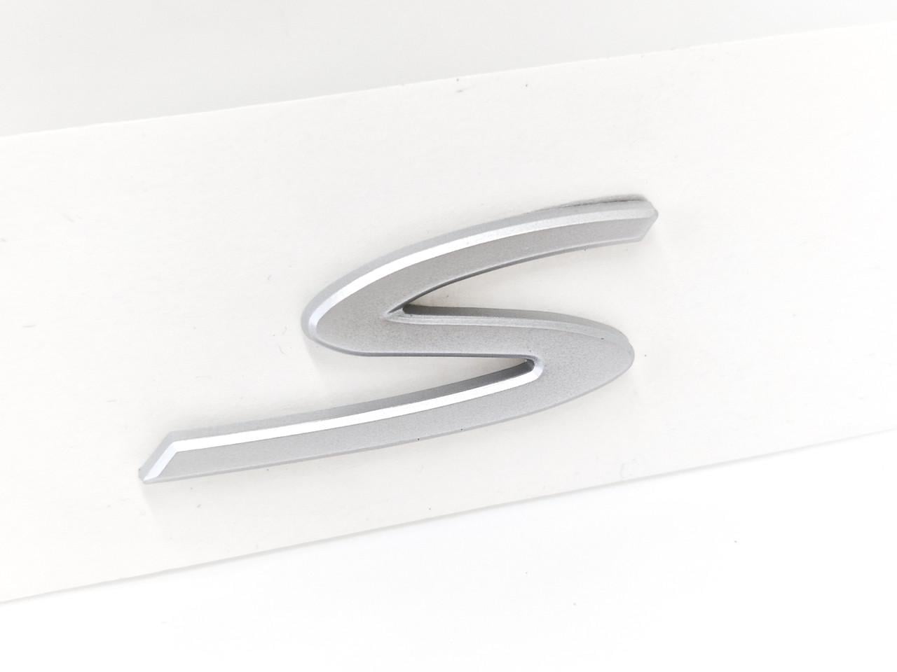 Эмблема-надпись Porsche S на крышку багажника Matt Silver (2341759953)