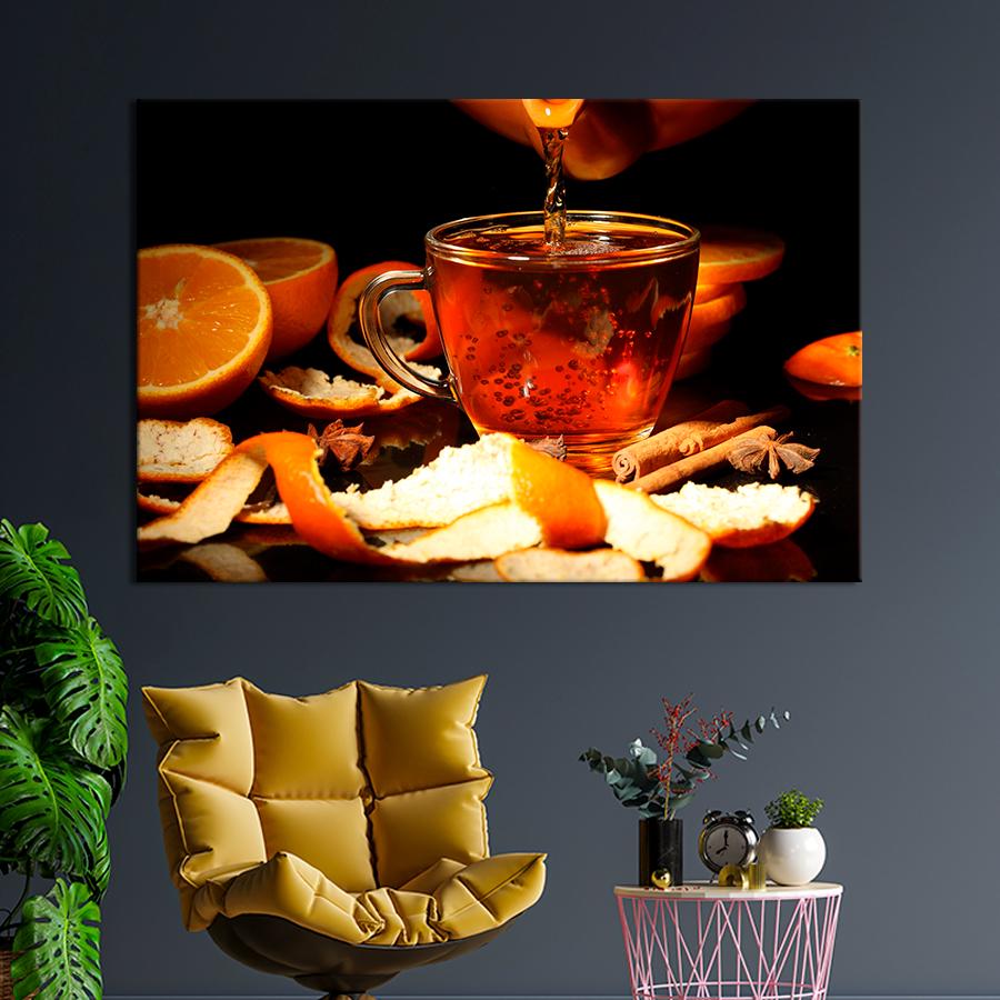 Настенний декор Согревающий пряный чай 51x34 см (A326-1)