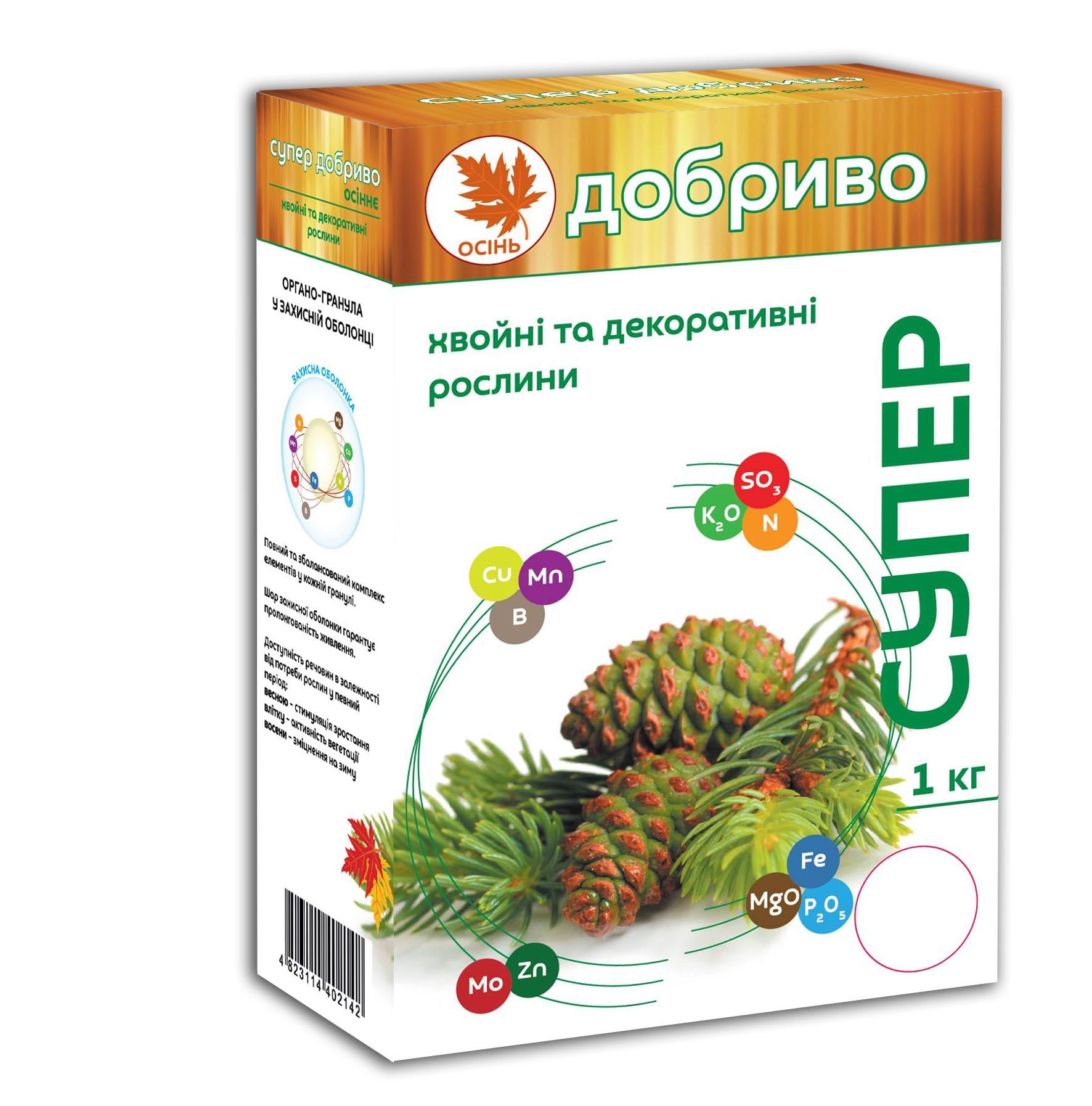 Супер-удобрение Сімейний сад Осеннее Хвойные и декоративные культуры 1 кг