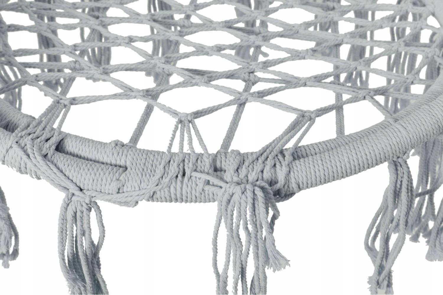 Кресло-гамак подвесное бразильское Bonro B-092 120 кг Серый - фото 8 Кресло-гамак подвесное бразильское Bonro B-092 120 кг Серый - фото 8