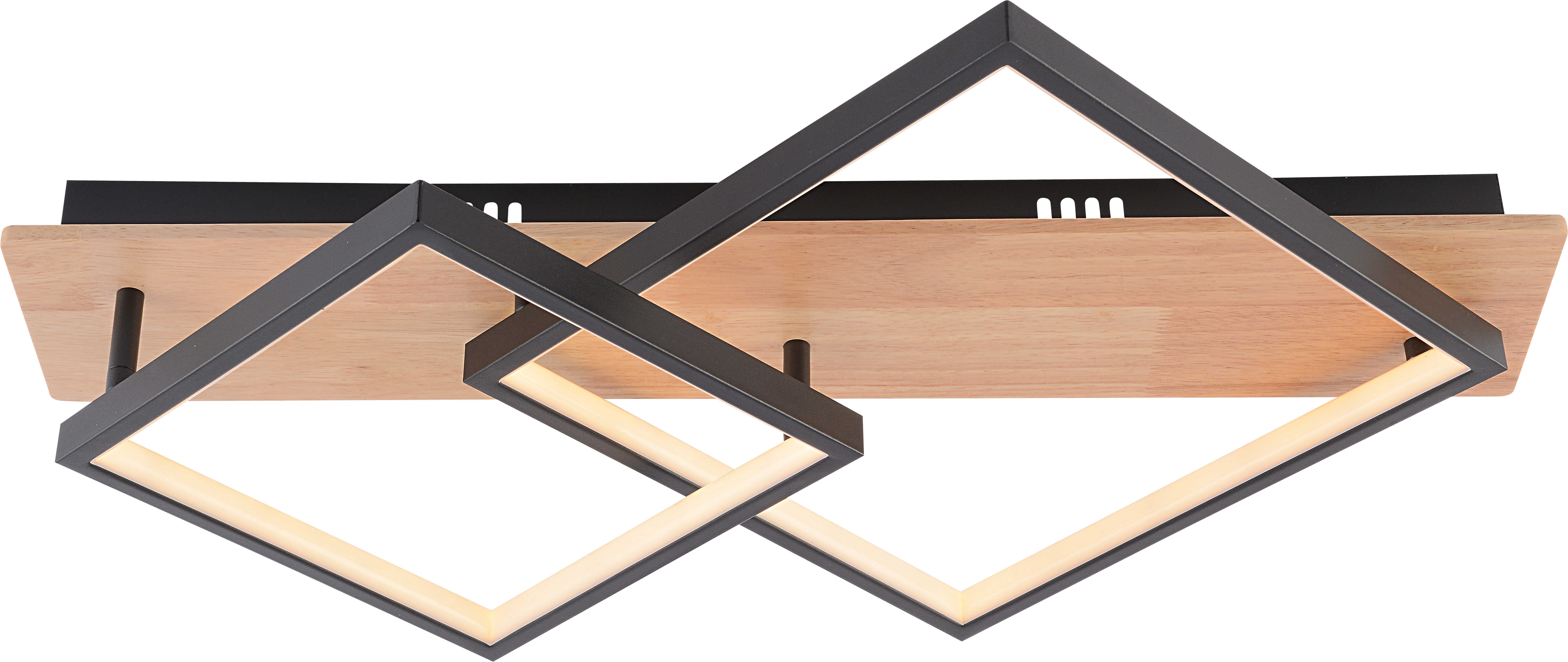Люстра стельова світлодіодна Valeso DK6588/2 з пультом LED 47W диммер Чорний/Дерево - фото 3 Люстра стельова світлодіодна Valeso DK6588/2 з пультом LED 47W диммер Чорний/Дерево - фото 3